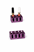 MedKit Collective™ 510 Cartridge Holder – 6 Slot 3D Printed Stand (Purple/Green Shimmer)